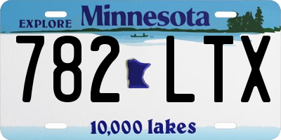 MN license plate 782LTX