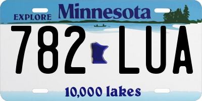 MN license plate 782LUA