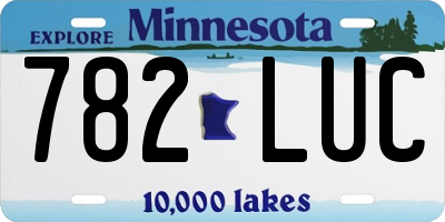 MN license plate 782LUC