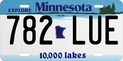 MN license plate 782LUE