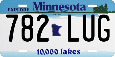 MN license plate 782LUG