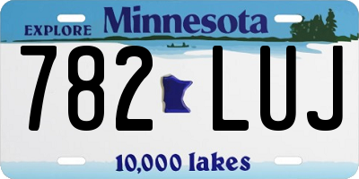 MN license plate 782LUJ
