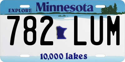 MN license plate 782LUM