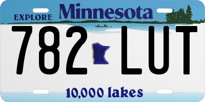 MN license plate 782LUT