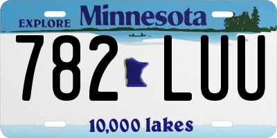 MN license plate 782LUU