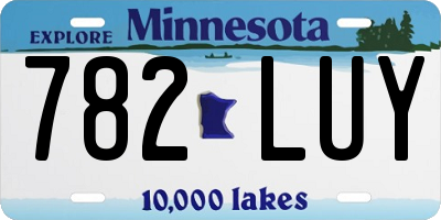 MN license plate 782LUY