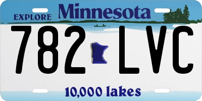 MN license plate 782LVC