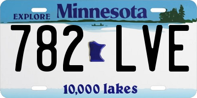 MN license plate 782LVE