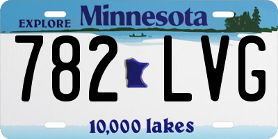 MN license plate 782LVG