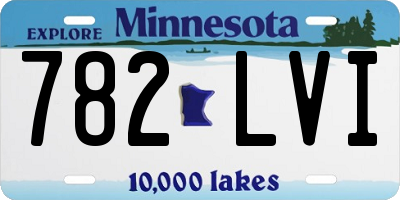MN license plate 782LVI