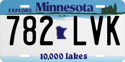 MN license plate 782LVK