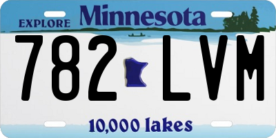 MN license plate 782LVM