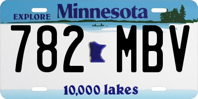MN license plate 782MBV