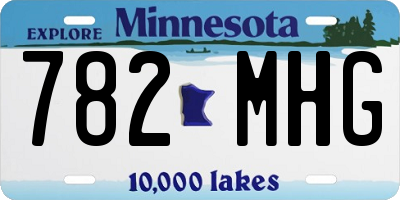 MN license plate 782MHG