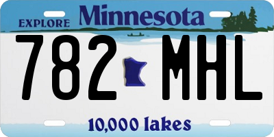 MN license plate 782MHL