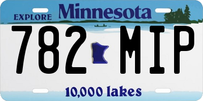 MN license plate 782MIP