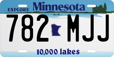 MN license plate 782MJJ