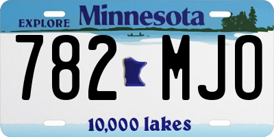 MN license plate 782MJO