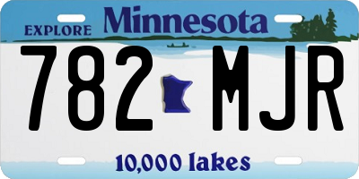 MN license plate 782MJR