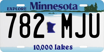 MN license plate 782MJU