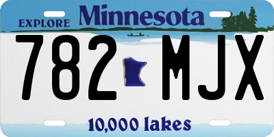 MN license plate 782MJX