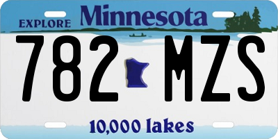 MN license plate 782MZS