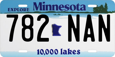 MN license plate 782NAN