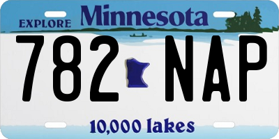MN license plate 782NAP