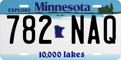 MN license plate 782NAQ