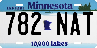 MN license plate 782NAT