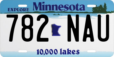 MN license plate 782NAU