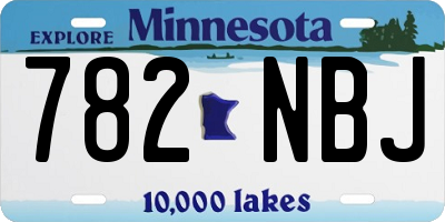 MN license plate 782NBJ