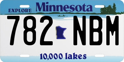 MN license plate 782NBM