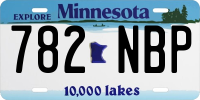 MN license plate 782NBP