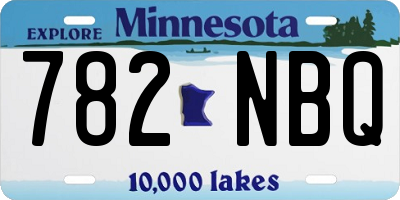 MN license plate 782NBQ