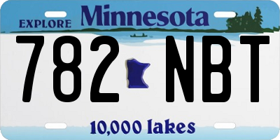 MN license plate 782NBT