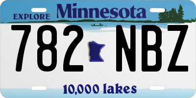 MN license plate 782NBZ