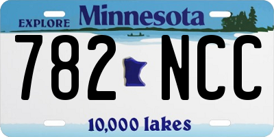 MN license plate 782NCC