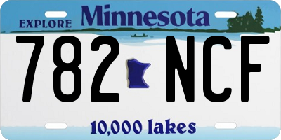 MN license plate 782NCF