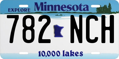 MN license plate 782NCH