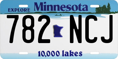 MN license plate 782NCJ