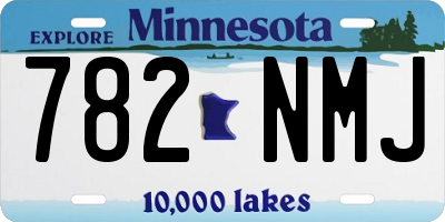 MN license plate 782NMJ