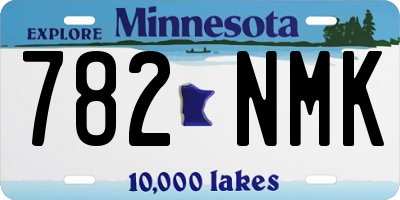 MN license plate 782NMK