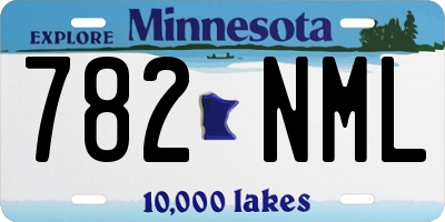 MN license plate 782NML
