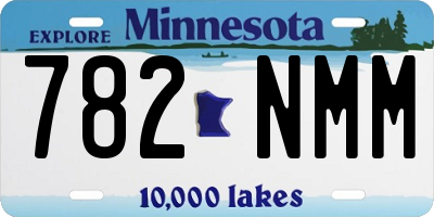 MN license plate 782NMM
