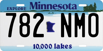 MN license plate 782NMO