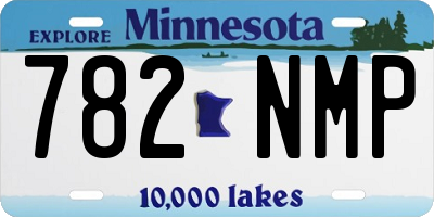 MN license plate 782NMP