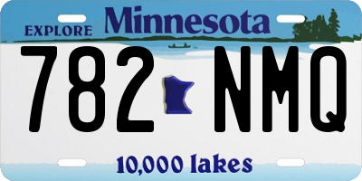 MN license plate 782NMQ