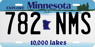 MN license plate 782NMS