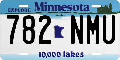 MN license plate 782NMU